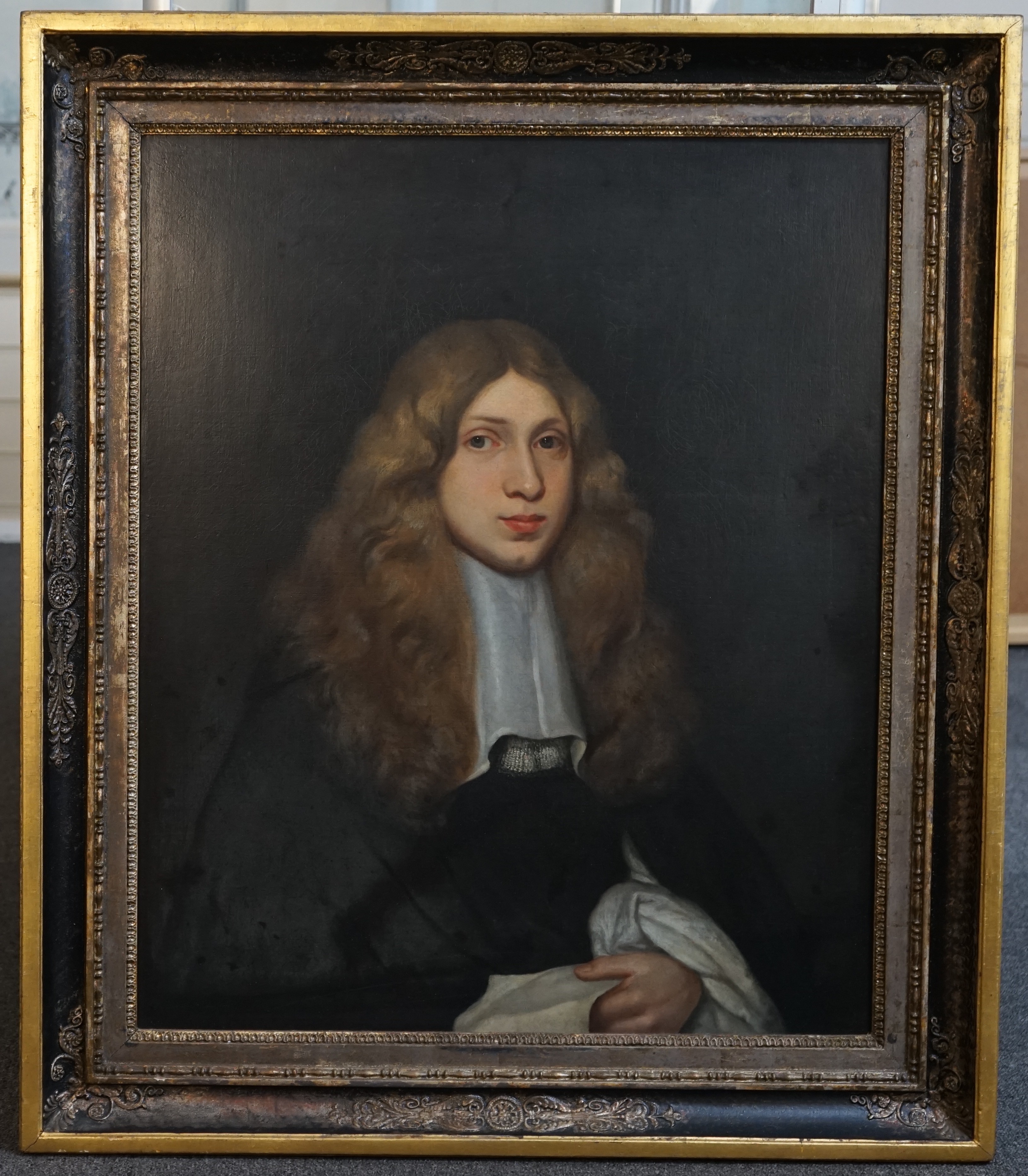 17th century Flemish School, Portrait of a young man, oil on canvas, 75 x 62cm